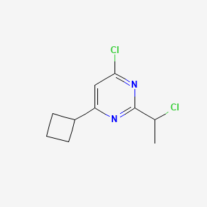 4-Chloro-2-(1-chloroethyl)-6-cyclobutylpyrimidine