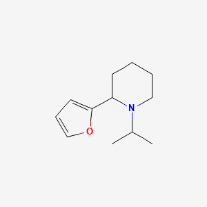 molecular formula C12H19NO B11792001 2-(Furan-2-yl)-1-isopropylpiperidine 