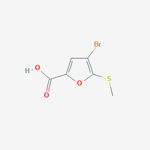 4-Bromo-5-(methylthio)furan-2-carboxylic acid