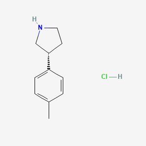 molecular formula C11H16ClN B11792007 (R)-3-(p-Tolyl)pyrrolidine hydrochloride 