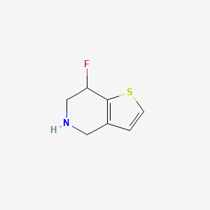 molecular formula C7H8FNS B11792015 7-Fluoro-4,5,6,7-tetrahydrothieno[3,2-c]pyridine 