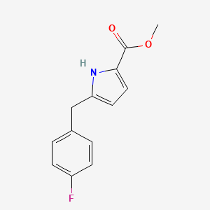 Methyl 5-(4-fluorobenzyl)-1H-pyrrole-2-carboxylate