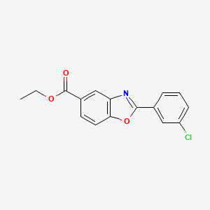 Ethyl 2-(3-chlorophenyl)benzo[d]oxazole-5-carboxylate