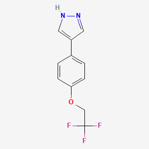 4-(4-(2,2,2-Trifluoroethoxy)phenyl)-1H-pyrazole