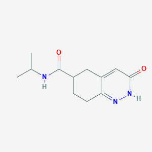 molecular formula C12H17N3O2 B11792212 N-Isopropyl-3-oxo-2,3,5,6,7,8-hexahydrocinnoline-6-carboxamide 