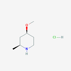 (2S,4S)-4-Methoxy-2-methylpiperidine hydrochloride