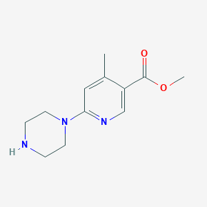 Methyl 4-methyl-6-(piperazin-1-yl)nicotinate