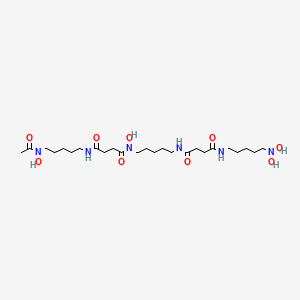 molecular formula C8H9NO4 B1179228 Butanediamide, N'-(5-((4-((5-(acetylhydroxyamino)pentyl)amino)-1,4-dioxobutyl)hydroxyamino)pentyl)-N-hydroxy-N-(5-(hydroxyamino)pentyl)- CAS No. 147912-59-2