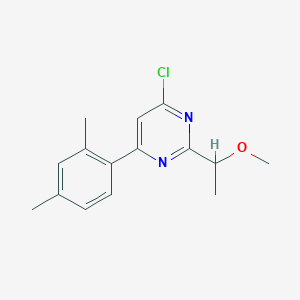 4-Chloro-6-(2,4-dimethylphenyl)-2-(1-methoxyethyl)pyrimidine