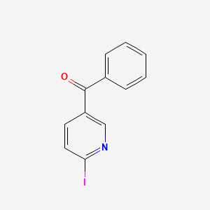 molecular formula C12H8INO B11792304 (6-Iodopyridin-3-yl)(phenyl)methanone 