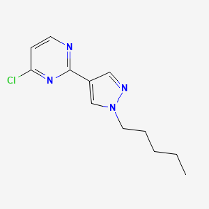 4-Chloro-2-(1-pentyl-1H-pyrazol-4-yl)pyrimidine