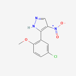 3-(5-Chloro-2-methoxyphenyl)-4-nitro-1H-pyrazole