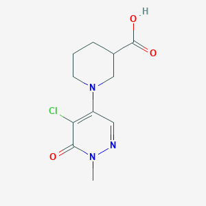 1-(5-Chloro-1-methyl-6-oxo-1,6-dihydropyridazin-4-yl)piperidine-3-carboxylic acid