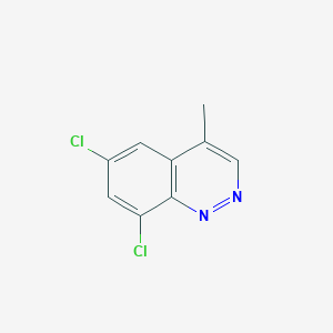 molecular formula C9H6Cl2N2 B11792417 6,8-Dichloro-4-methylcinnoline 