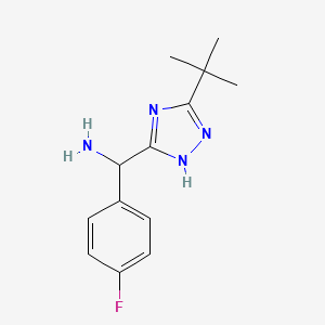 (5-(tert-Butyl)-1H-1,2,4-triazol-3-yl)(4-fluorophenyl)methanamine