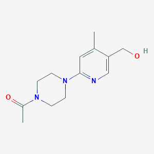 1-(4-(5-(Hydroxymethyl)-4-methylpyridin-2-yl)piperazin-1-yl)ethanone