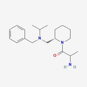 2-amino-1-[(2S)-2-[[benzyl(propan-2-yl)amino]methyl]piperidin-1-yl]propan-1-one