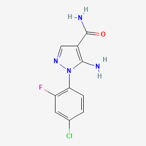 5-Amino-1-(4-chloro-2-fluorophenyl)-1H-pyrazole-4-carboxamide