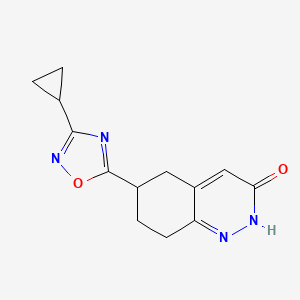 6-(3-Cyclopropyl-1,2,4-oxadiazol-5-yl)-5,6,7,8-tetrahydrocinnolin-3(2H)-one