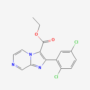 Ethyl 2-(2,5-dichlorophenyl)imidazo[1,2-A]pyrazine-3-carboxylate