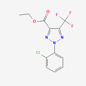 Ethyl 2-(2-chlorophenyl)-5-(trifluoromethyl)-2H-1,2,3-triazole-4-carboxylate