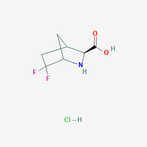 (3S)-6,6-difluoro-2-azabicyclo[2.2.1]heptane-3-carboxylic acid hydrochloride