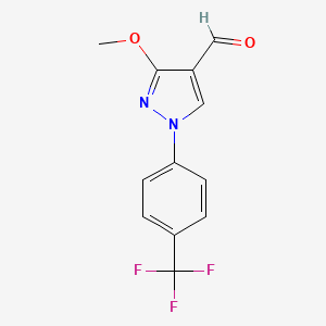 3-Methoxy-1-(4-(trifluoromethyl)phenyl)-1H-pyrazole-4-carbaldehyde