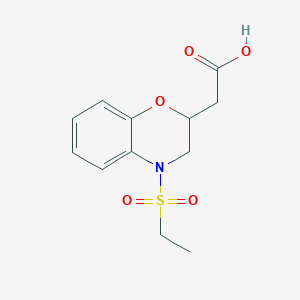 2-(4-(Ethylsulfonyl)-3,4-dihydro-2H-benzo[b][1,4]oxazin-2-yl)acetic acid