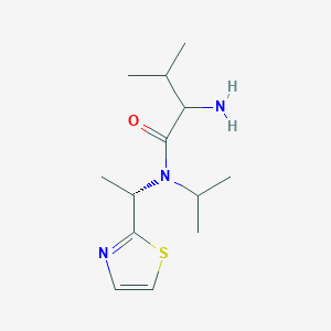 2-amino-3-methyl-N-propan-2-yl-N-[(1S)-1-(1,3-thiazol-2-yl)ethyl]butanamide