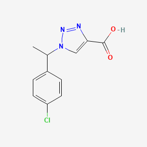 1-(1-(4-Chlorophenyl)ethyl)-1H-1,2,3-triazole-4-carboxylic acid