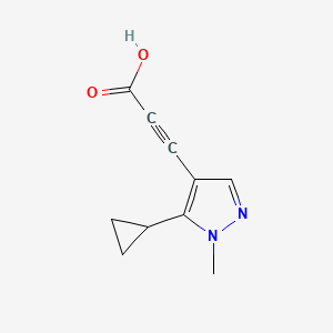 3-(5-Cyclopropyl-1-methyl-1H-pyrazol-4-yl)propiolic acid