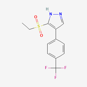 3-(Ethylsulfonyl)-4-(4-(trifluoromethyl)phenyl)-1H-pyrazole