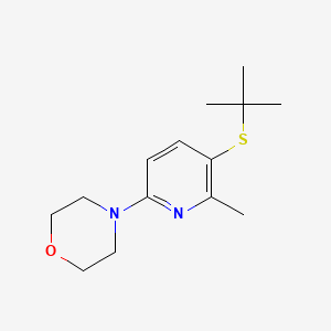 4-(5-(tert-Butylthio)-6-methylpyridin-2-yl)morpholine