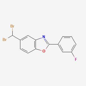 5-(Dibromomethyl)-2-(3-fluorophenyl)benzo[d]oxazole