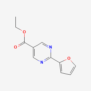 Ethyl 2-(furan-2-YL)pyrimidine-5-carboxylate