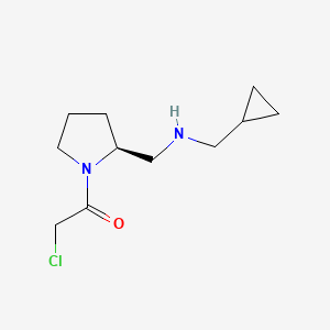 (S)-2-Chloro-1-(2-(((cyclopropylmethyl)amino)methyl)pyrrolidin-1-yl)ethanone