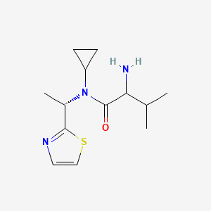 2-amino-N-cyclopropyl-3-methyl-N-[(1S)-1-(1,3-thiazol-2-yl)ethyl]butanamide