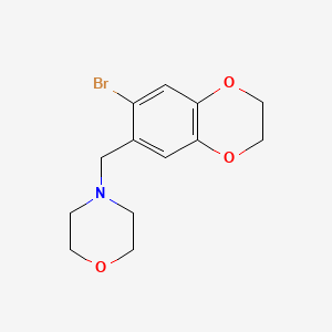 4-((7-Bromo-2,3-dihydrobenzo[b][1,4]dioxin-6-yl)methyl)morpholine