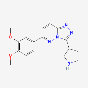 6-(3,4-Dimethoxyphenyl)-3-(pyrrolidin-3-yl)-[1,2,4]triazolo[4,3-b]pyridazine