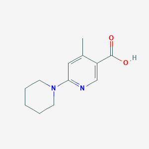 4-Methyl-6-(piperidin-1-yl)nicotinic acid