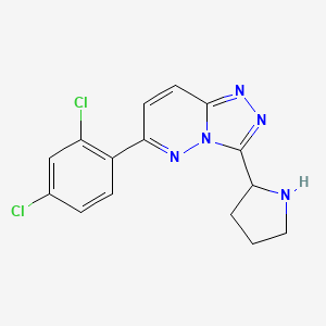 6-(2,4-Dichlorophenyl)-3-(pyrrolidin-2-yl)-[1,2,4]triazolo[4,3-b]pyridazine