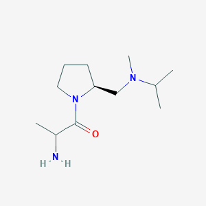 2-amino-1-[(2S)-2-[[methyl(propan-2-yl)amino]methyl]pyrrolidin-1-yl]propan-1-one