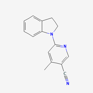 6-(Indolin-1-yl)-4-methylnicotinonitrile