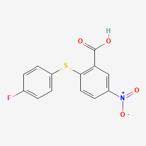 2-[(4-Fluorophenyl)sulfanyl]-5-nitrobenzoic acid