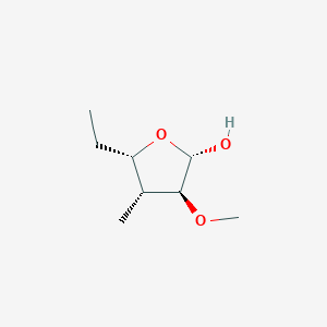(2S,3S,4R,5S)-5-Ethyl-3-methoxy-4-methyltetrahydrofuran-2-ol