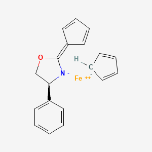 molecular formula C12H11F3N2 B1179359 [(4S)-4,5-Dihydro-4-phenyl-2-oxazolyl]ferrocene CAS No. 162157-04-2