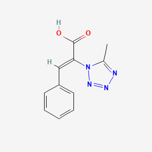 2-(5-Methyl-tetrazol-1-yl)-3-phenyl-acrylic acid