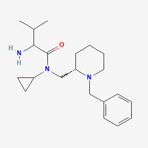 2-amino-N-[[(2S)-1-benzylpiperidin-2-yl]methyl]-N-cyclopropyl-3-methylbutanamide