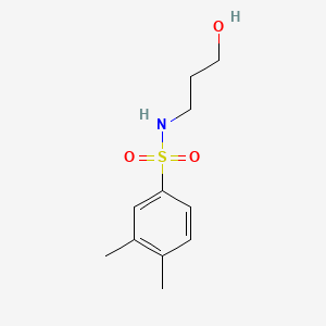 N-(3-hydroxypropyl)-3,4-dimethylbenzenesulfonamide