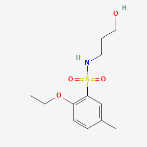 2-ethoxy-N-(3-hydroxypropyl)-5-methylbenzenesulfonamide